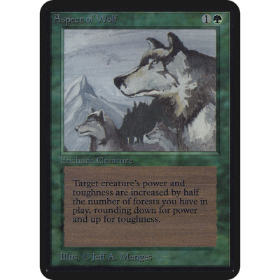 Magic The Gathering Aspect Of Wolf [Limited Edition Alpha]