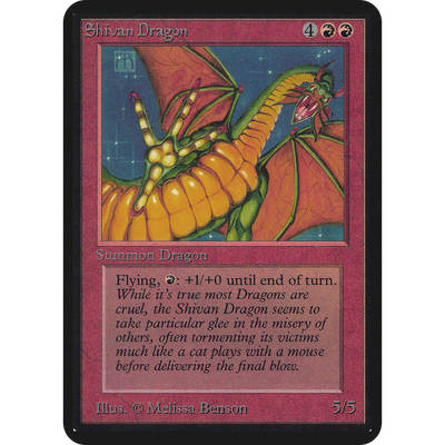 Magic The Gathering Shivan Dragon [Limited Edition Alpha]