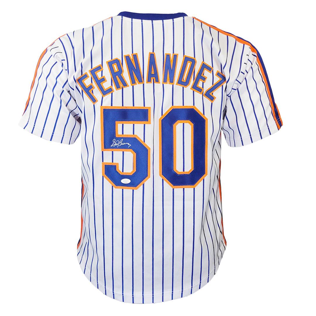 Sid Fernandez Signed New York Pinstripe Baseball Jersey (Jsa)