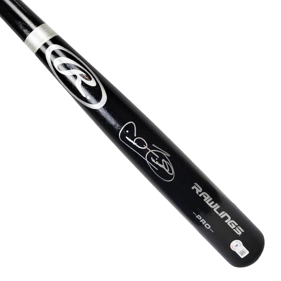 Cecil Fielder Signed Rawlings Black Baseball Bat (Jsa)