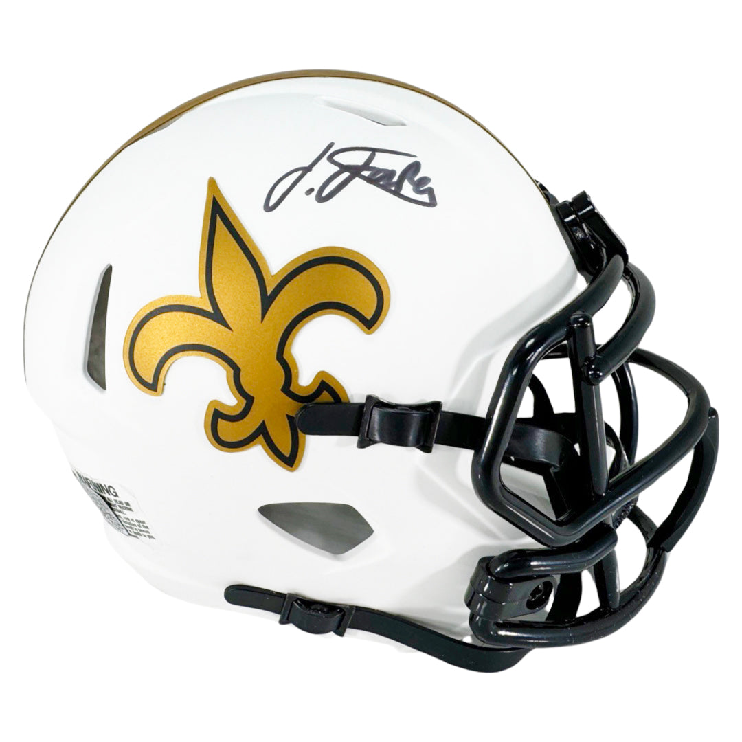 Isaiah Foskey Signed New Orleans Saints Lunar Eclipse Speed Mini Football Helmet (Jsa)