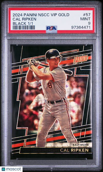 Sports Panini 2024 Panini National Sports Collectors Vip Gold Cal Ripken #57 Black 1/1 PSA 9