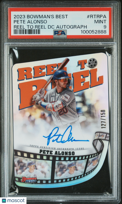 Baseball Bowman 2023 Bowman'S Best Reel To Reel Die-Cuts Auto Pete Alonso #Rtrpa /150 PSA 9