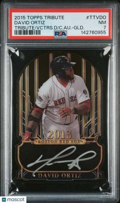 Sports Topps 2015 Topps Tribute To The Victors Die-Cut Auto David Ortiz #Ttvdo . Gold PSA