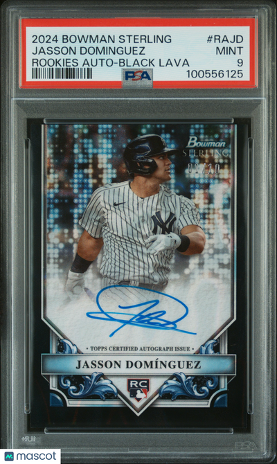 Baseball Bowman 2024 Bowman Sterling Rookies Auto Jasson Dominguez #Rajd Black Lava 01/10 PSA 9