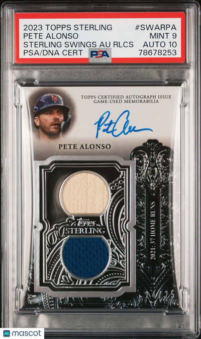 Sports Topps 2023 Topps Sterling Sterling Swings Auto Relics Pete Alonso #Swarpa Rlcs PSA