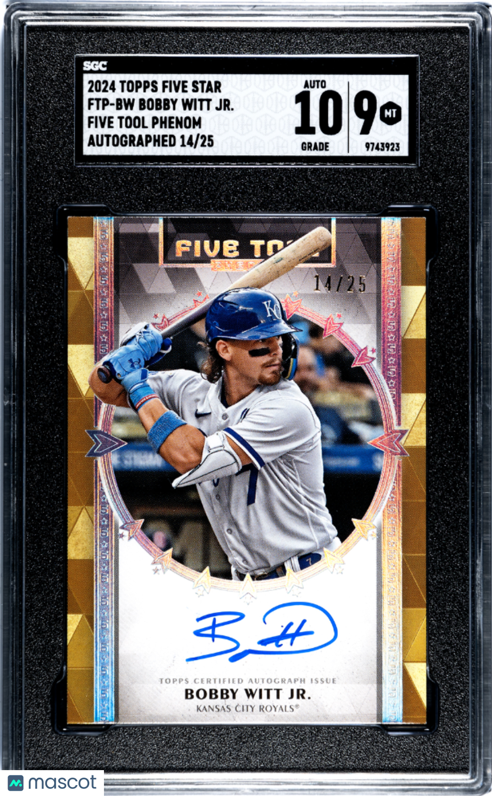 Sports Topps 2024 Topps Five Star Bobby Witt Jr. #Ftp-BW Tool Phenom Autograph SGC 9 Auto 10