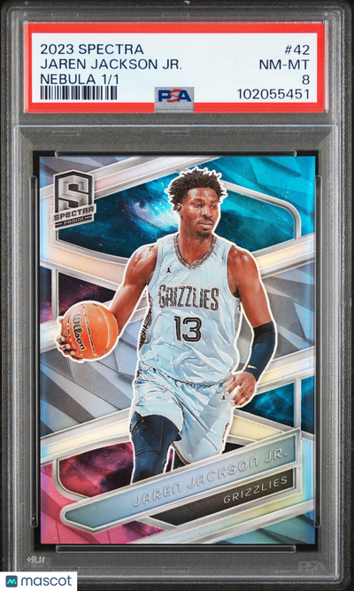 Sports Panini 2023 Panini Spectra Jaren Jackson Jr. #42 Nebula 1/1 PSA 8