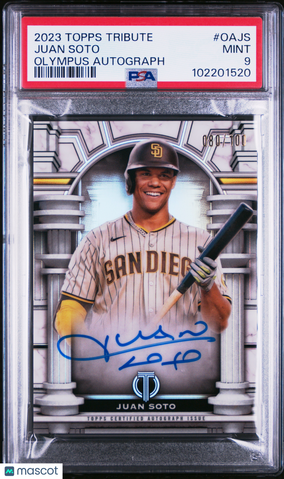 Sports Topps 2023 Topps Tribute Olympus Autograph Juan Soto #Oajs 080/100 PSA 9