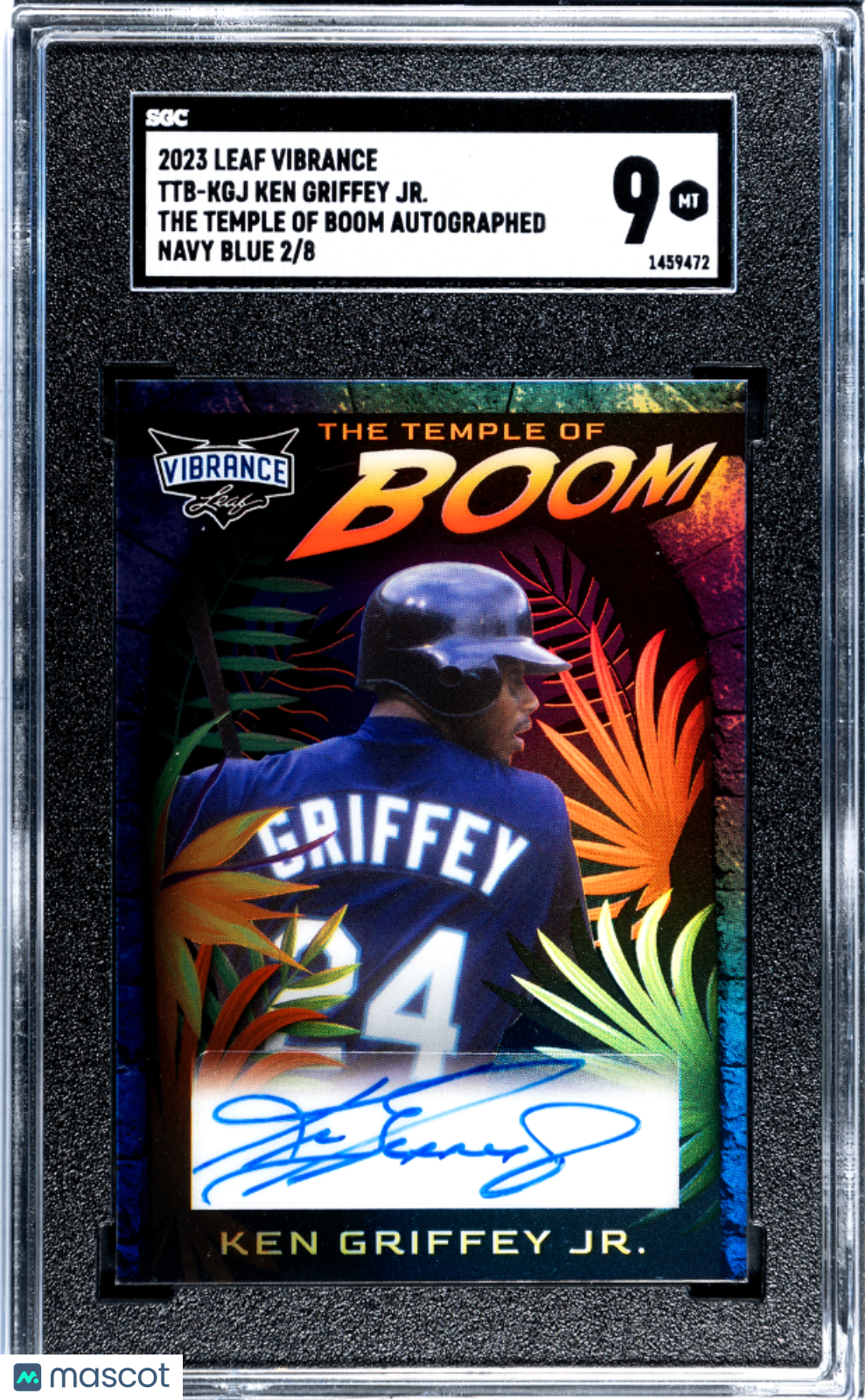 Sports 2023 Leaf Ken Griffey Jr. #Ttb-Kgj The Temple Of Boom Navy Blue SGC 9 Auto