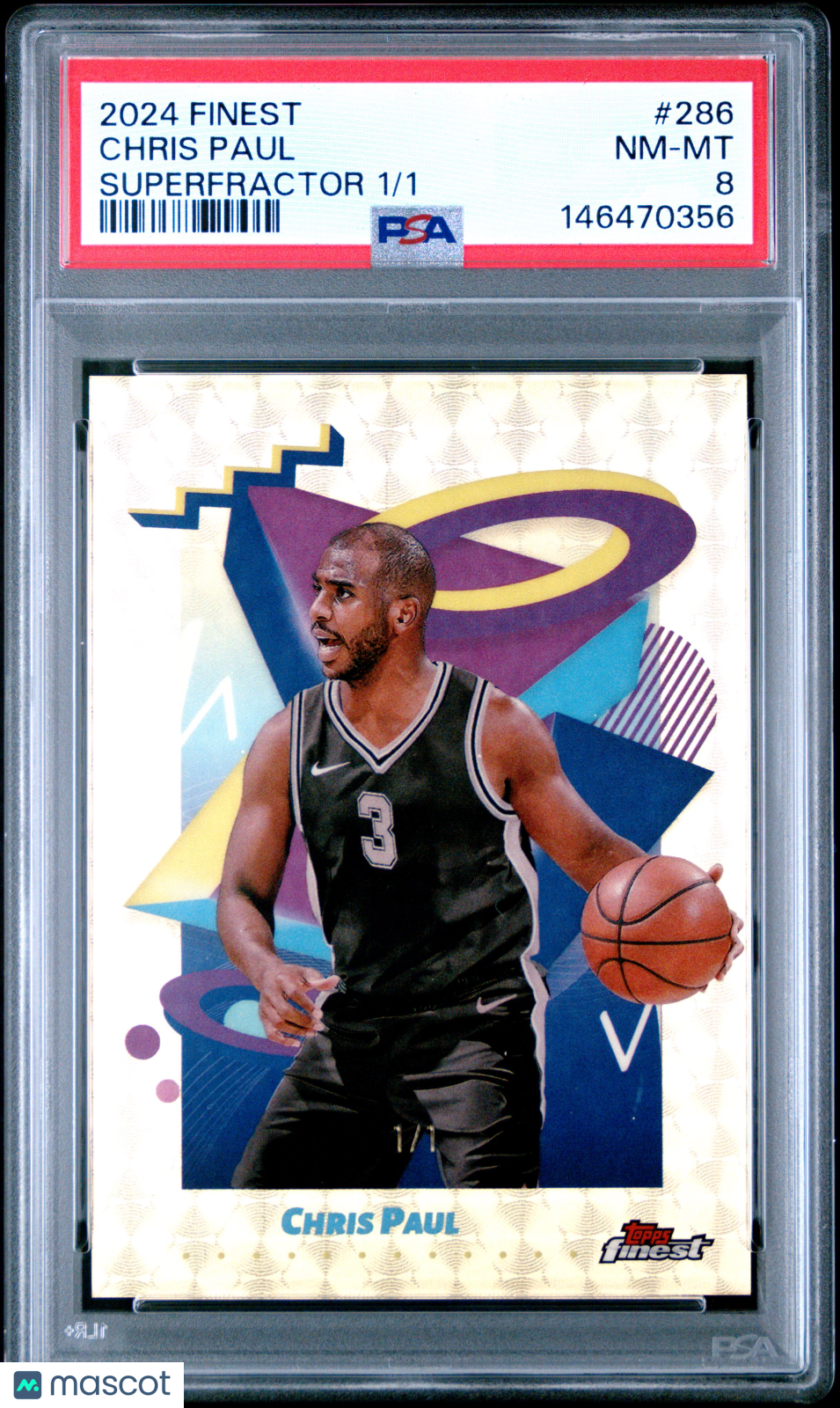 Sports Topps 2024 Topps Finest Chris Paul #286 Superfractor 1/1 PSA 8