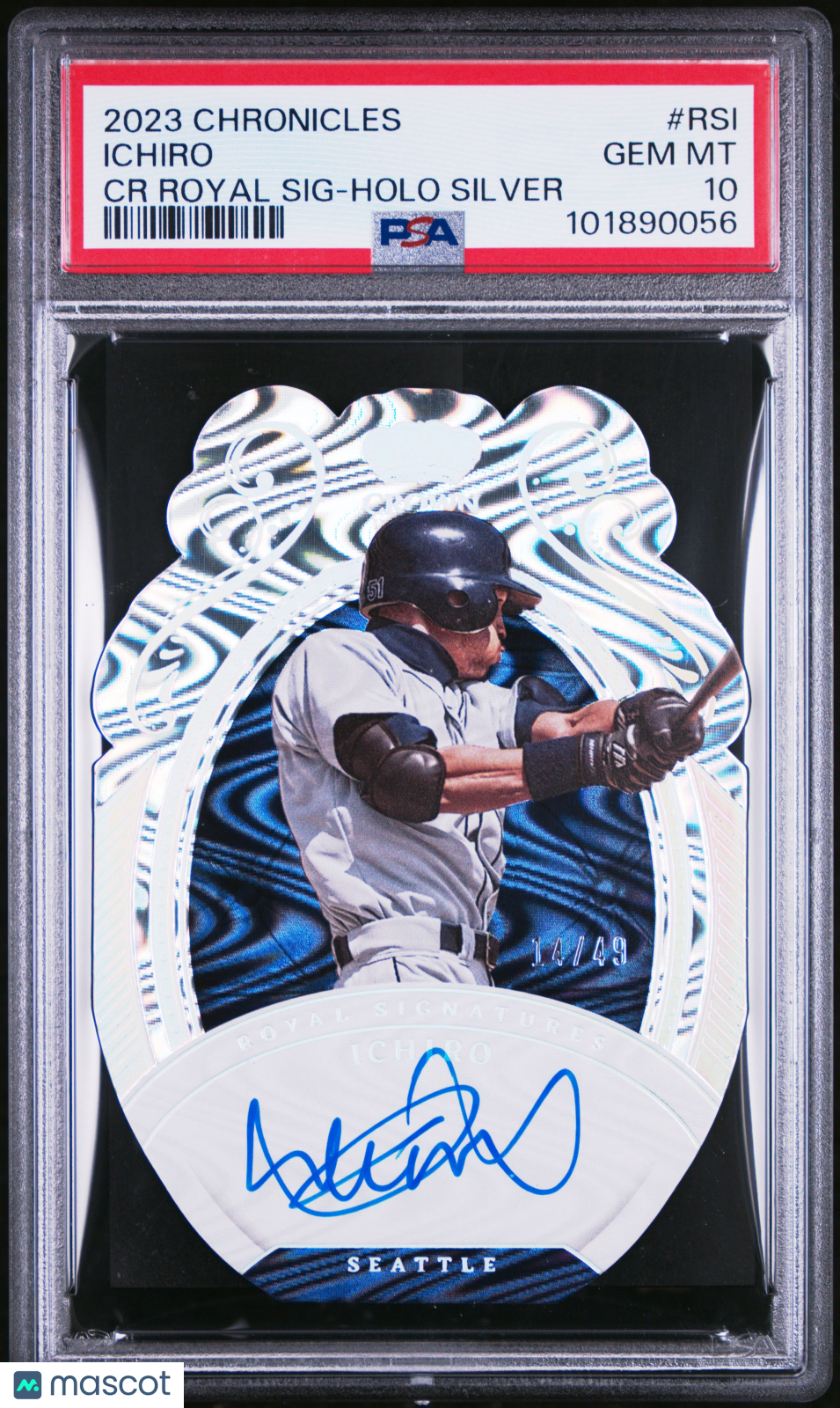 Sports Panini 2023 Panini Chronicles Crown Royale Auto Ichiro #Rsi Holo Silver /49 PSA 10