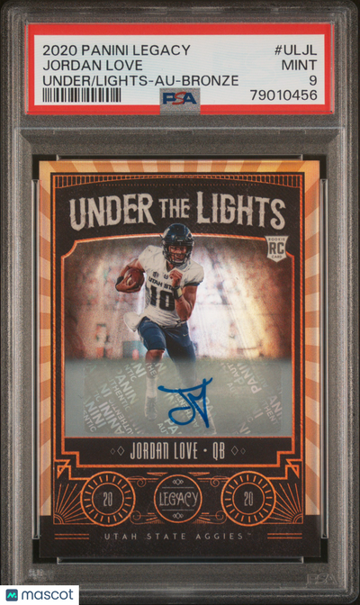 Sports Panini 2020 Panini Legacy Under The Lights Jordan Love #Uljl Au Bronze PSA 9