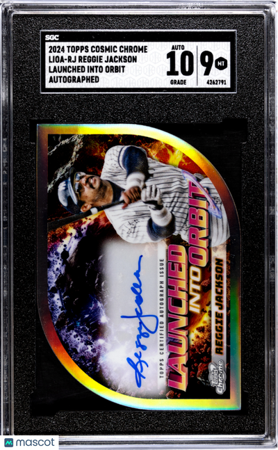 Sports Topps 2024 Topps Cosmic Reggie Jackson #Lioa-Rj Launched Into Orbit SGC 9 Auto 10