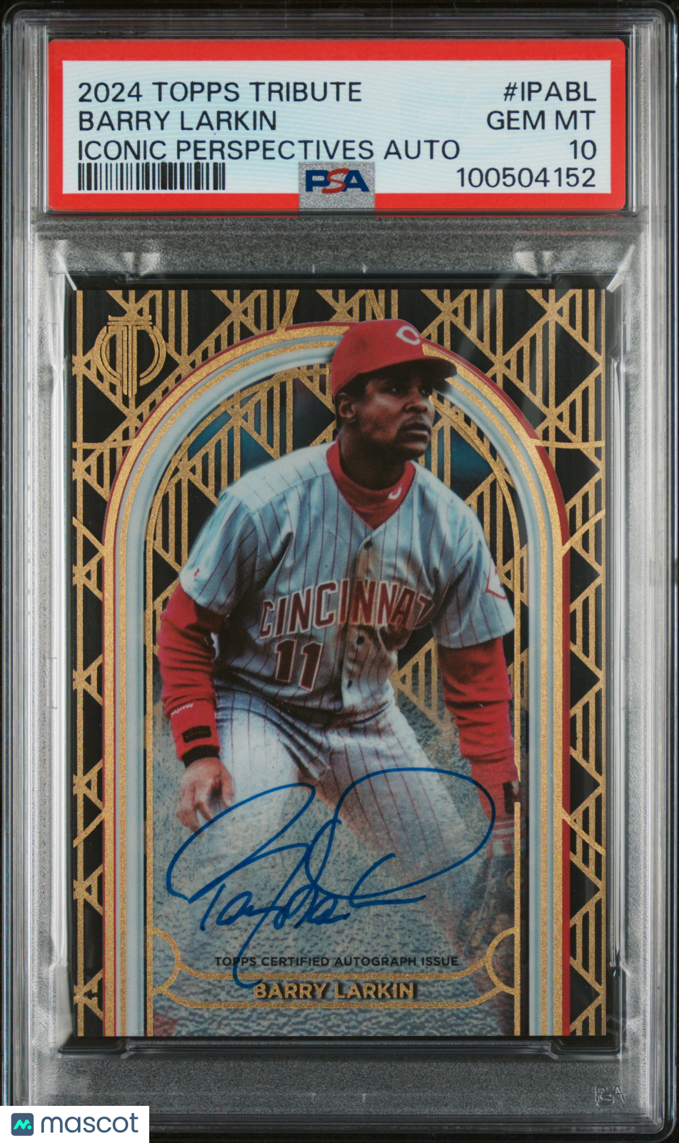 Sports Topps 2024 Topps Tribute Iconic Perspectives Autographs Barry Larkin #Ipabl PSA 10