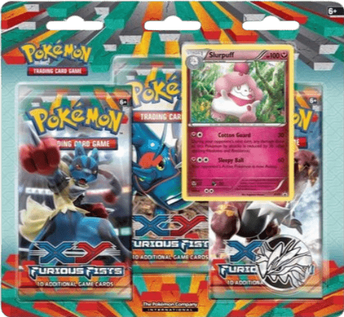 Pokémon Furious Fists 3-Pack Blister W/ Slurpuff