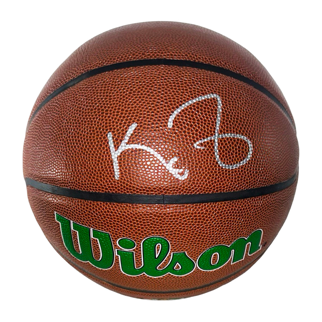Kevin Garnett Signed Boston Celtics NBA Team Logo Basketball (Jsa)