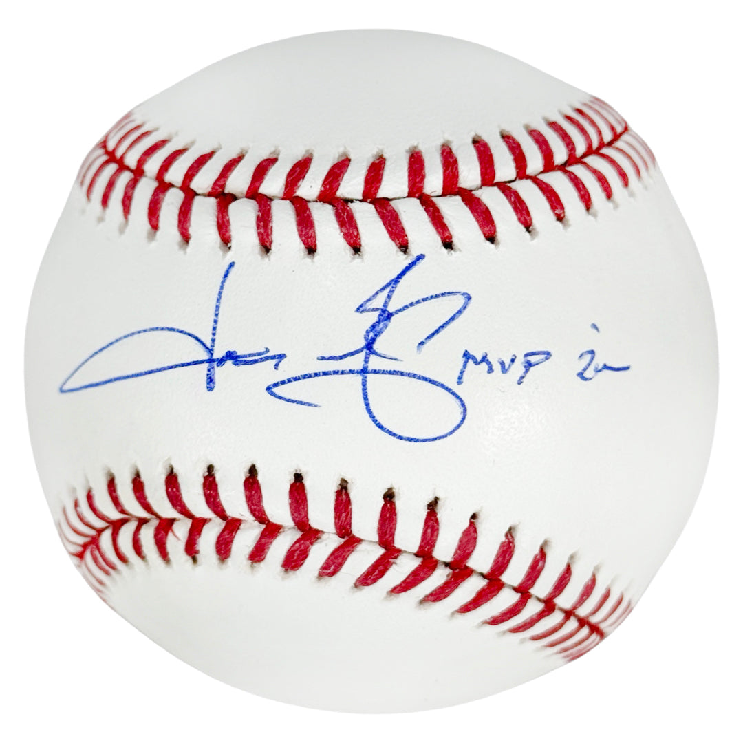 Jason Giambi Signed Mvp 2000 Inscription Rawlings Official Major League Baseball (Jsa)