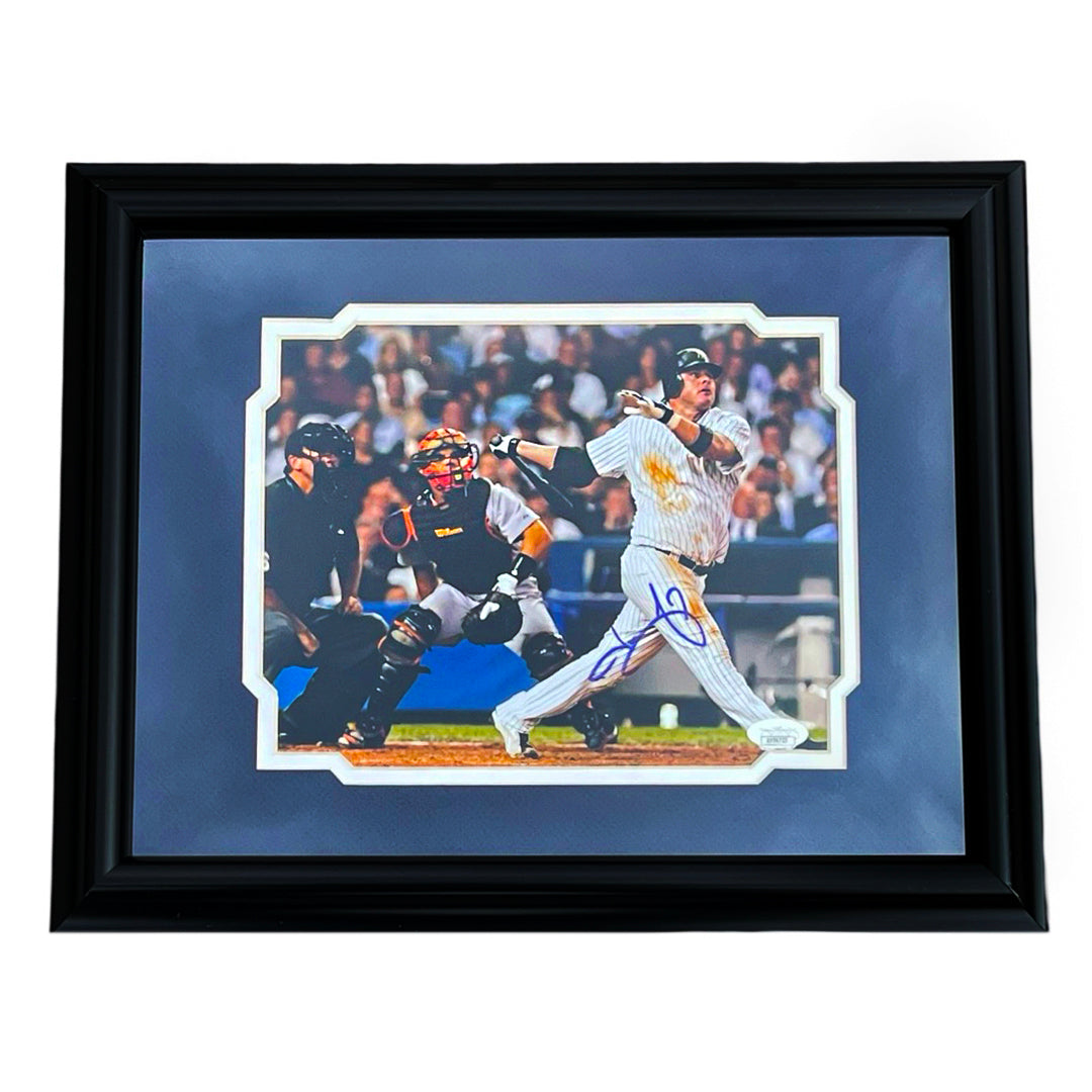 Jason Giambi Signed New York Pose 4 Baseball Framed 8X10 Photo (Jsa)