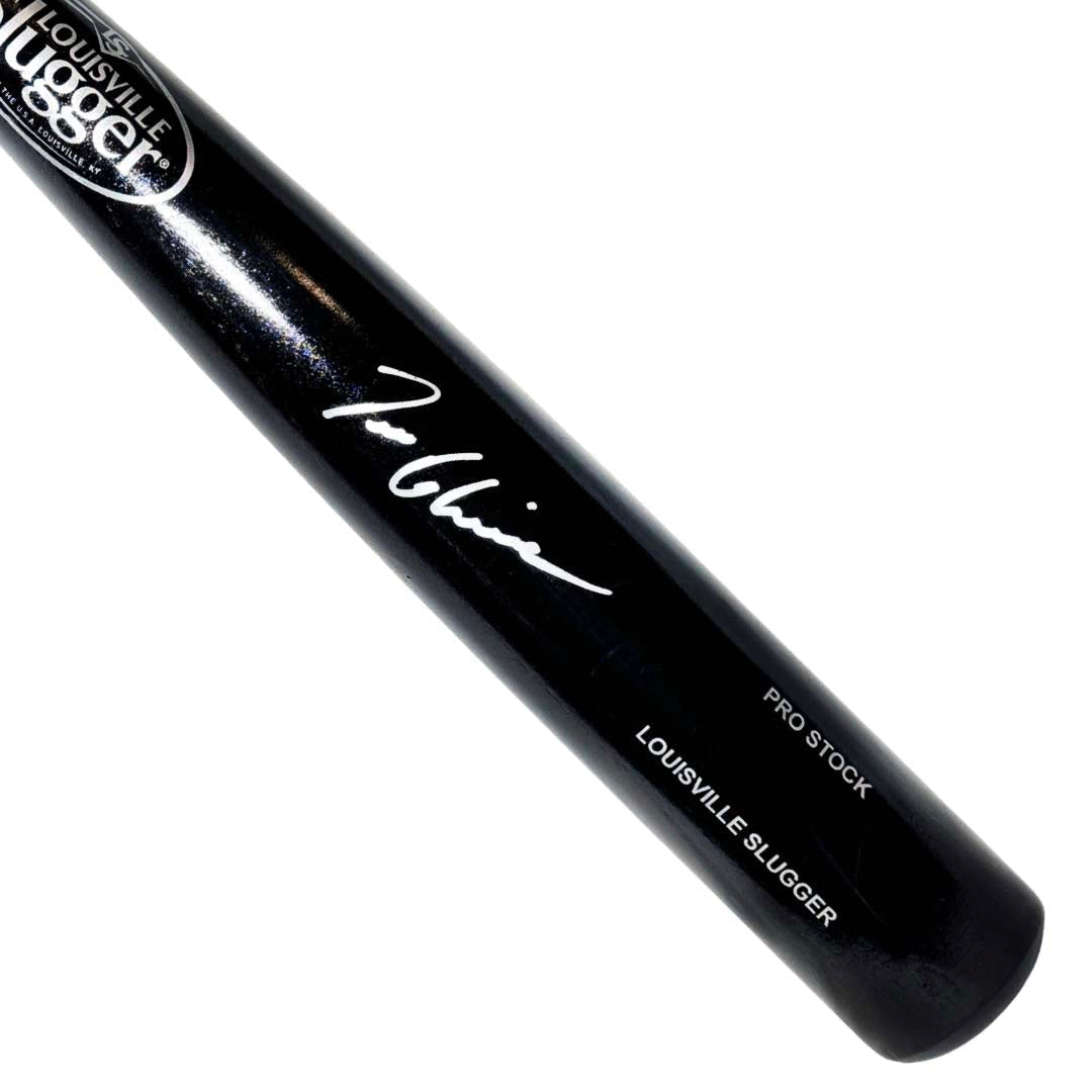 Tom Glavine Signed Louisville Slugger Official MLB Black Baseball Bat (Jsa)