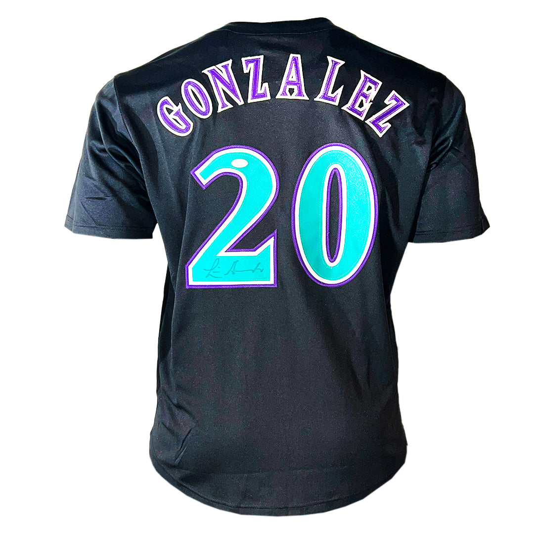 Luis Gonzalez Signed Arizona Black Baseball Jersey (Jsa)