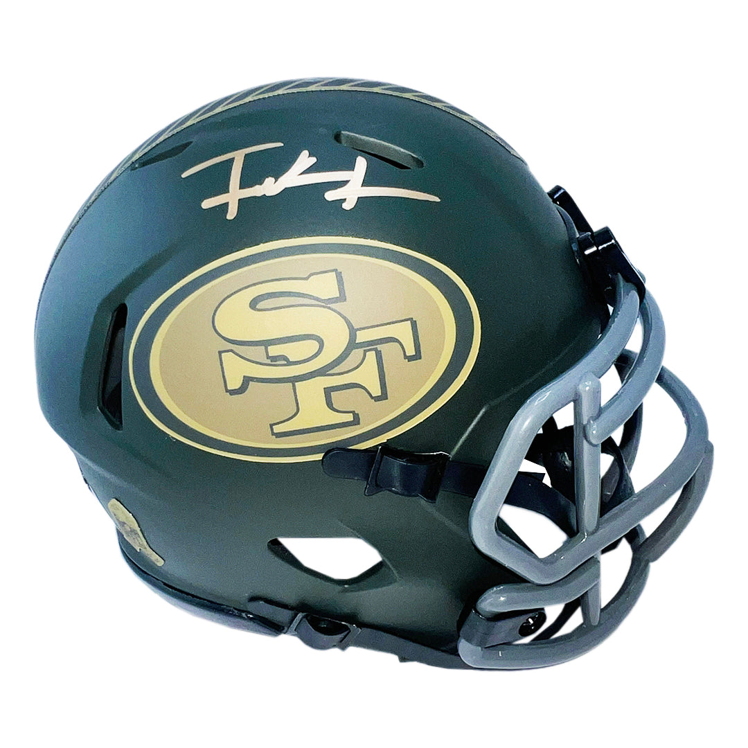Frank Gore Signed San Francisco 49Ers Salute 2025 Mini Football Helmet (Beckett)