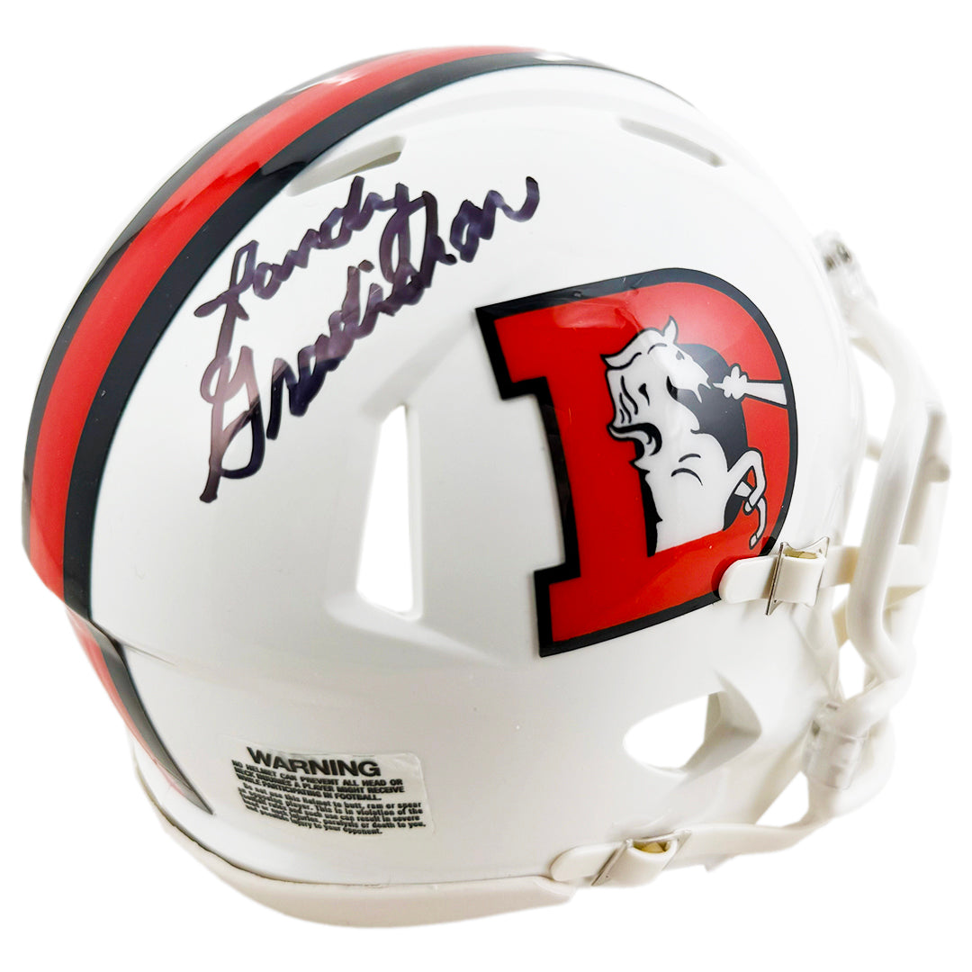 Randy Gradishar Signed Denver Broncos Alt 2023 Speed Mini Football Helmet (Jsa)