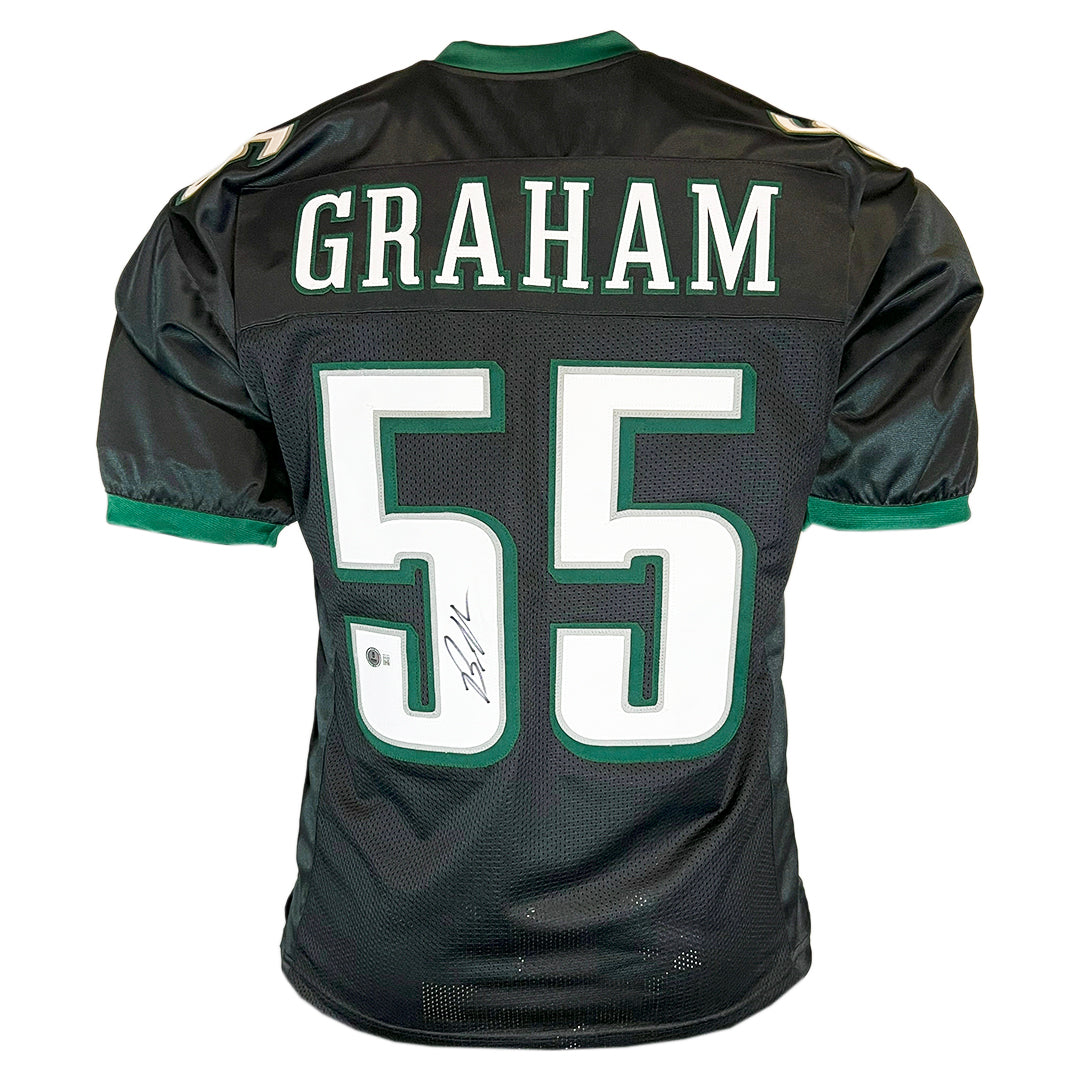 Brandon Graham Signed Philadelphia Black Football Jersey (Jsa)