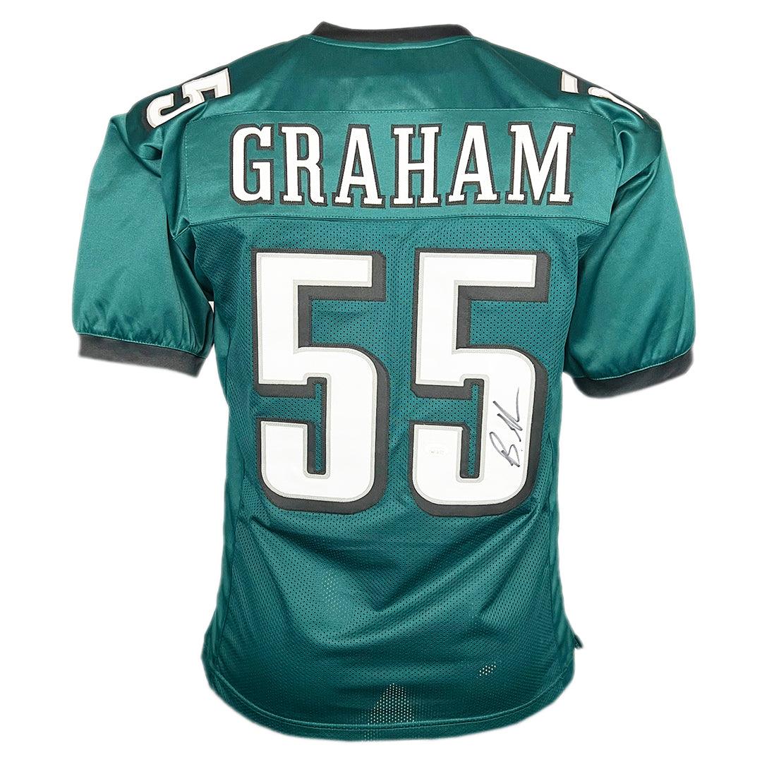 Brandon Graham Signed Philadelphia Green Football Jersey (Beckett)