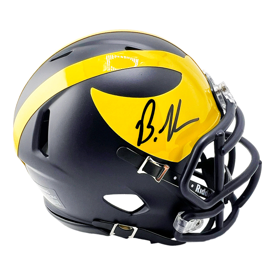 Brandon Graham Signed Michigan Wolverines Speed Mini Football Helmet (Jsa)