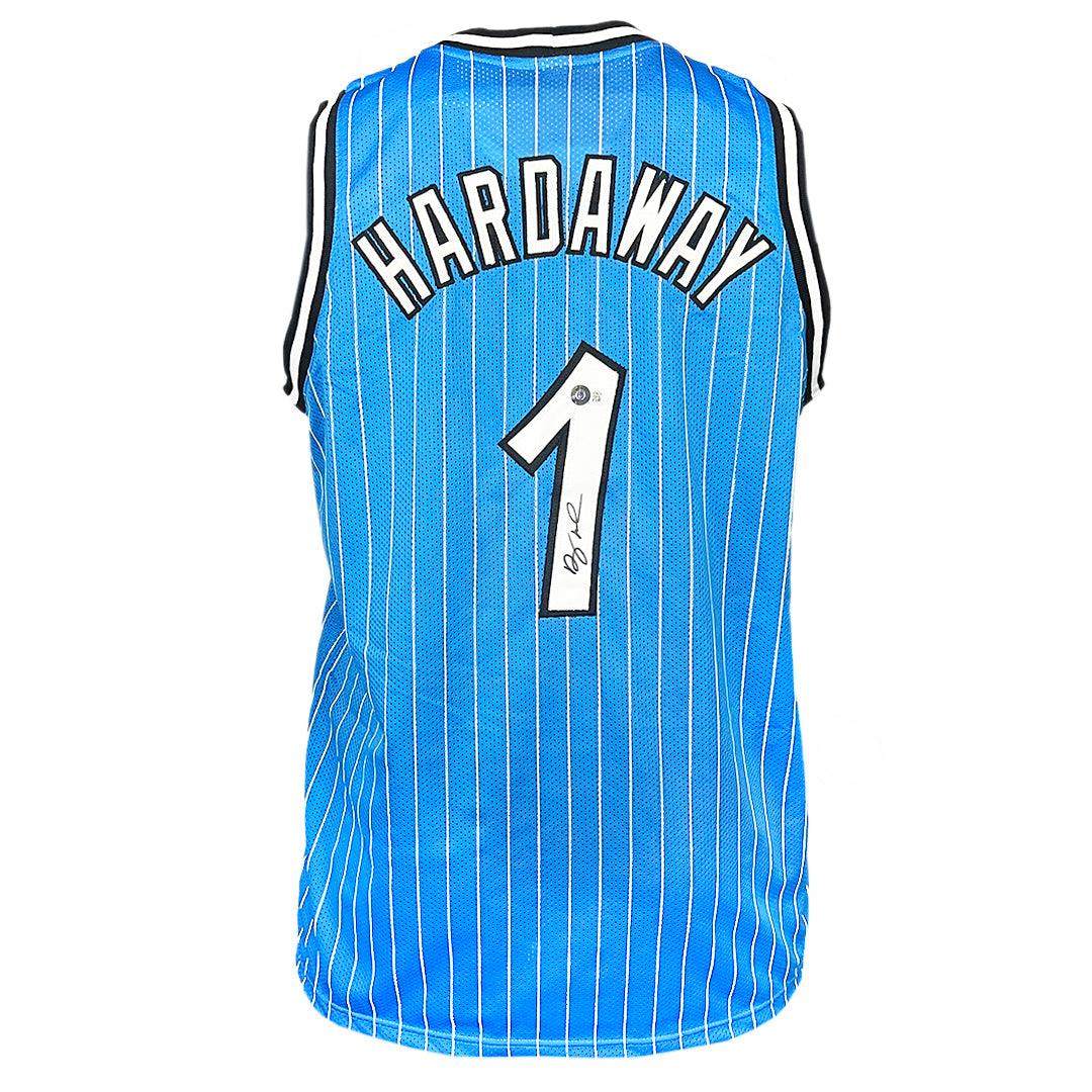 Anfernee Penny Hardaway Signed Orlando Light Blue Basketball Jersey (Beckett)