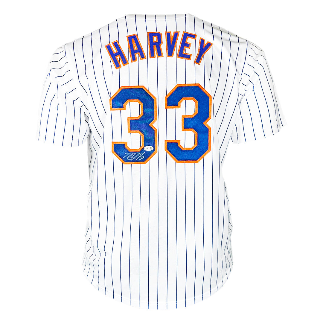 Matt Harvey Signed New York Pinstripe Baseball Jersey (Jsa)