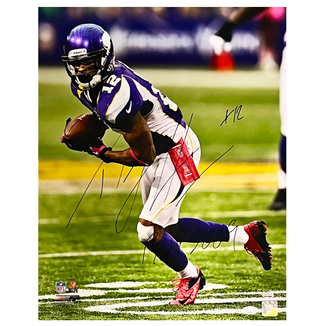 Percy Harvin Signed Minnesota Football 16X20 Photo (Jsa)
