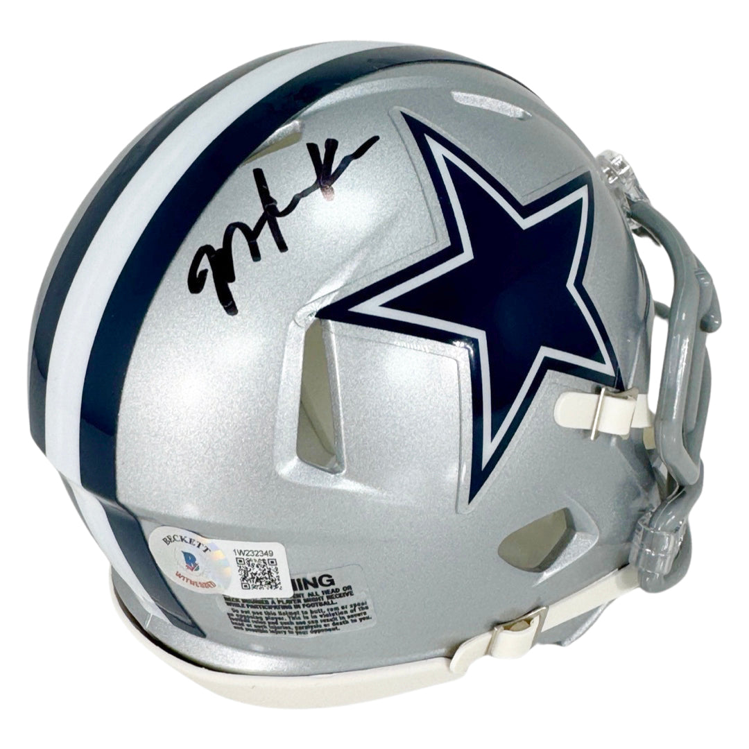 Malik Hooker Signed Dallas Cowboys Speed Mini Football Helmet (Jsa)