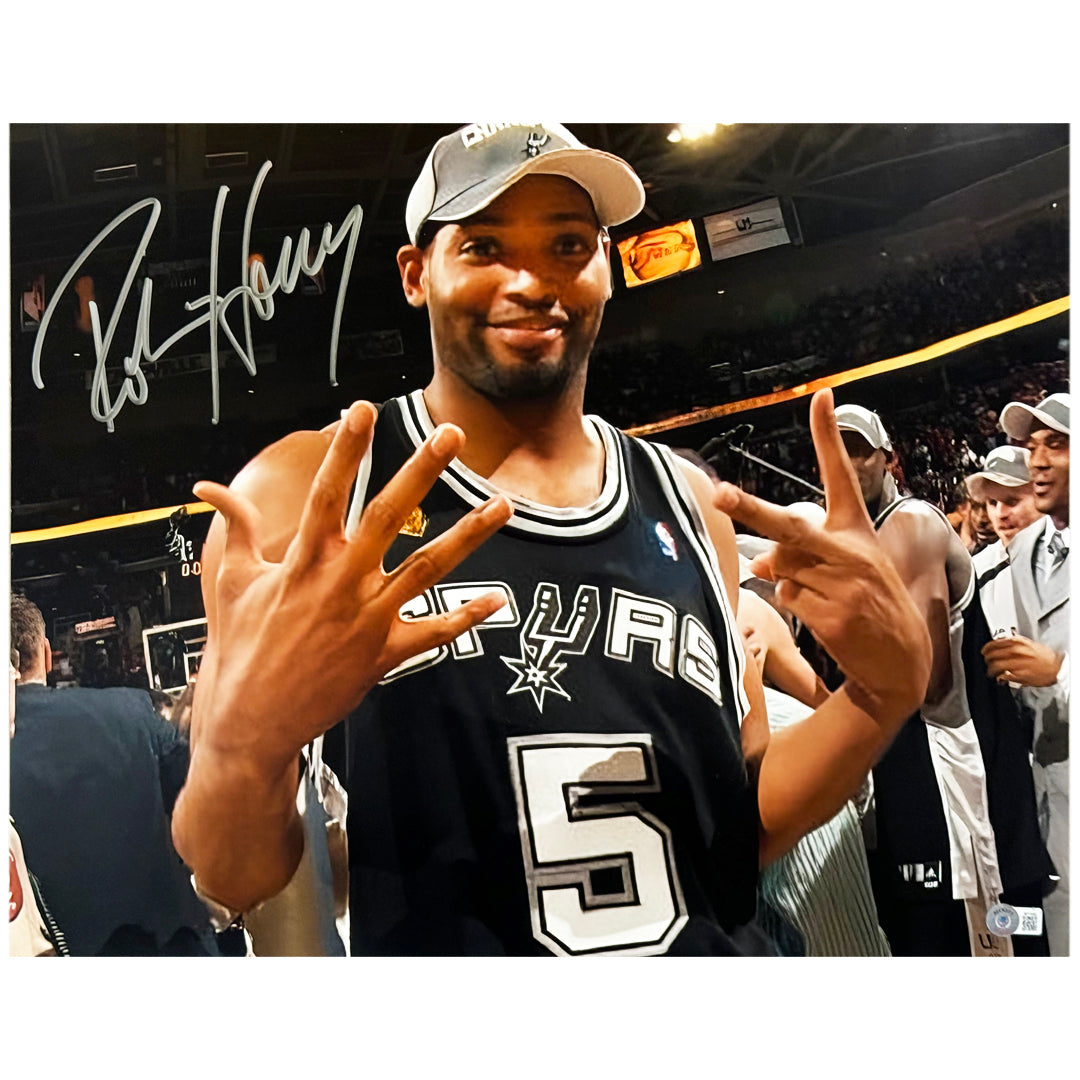 Robert Horry Signed San Antonio 7 Time Champ 16X20 Photo (Beckett)
