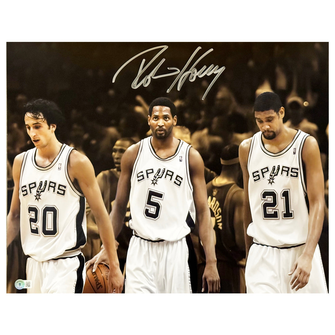 Robert Horry Signed San Antonio Big 3 16X20 Photo (Beckett)