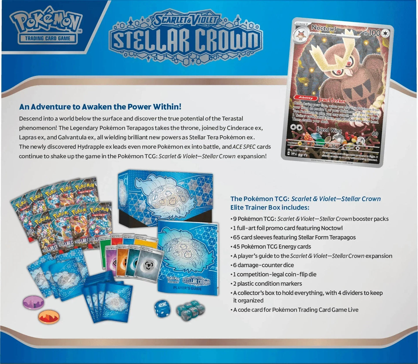 Pokemon TCG - Scarlet & Violet - Stellar Crown - Display Case (10x Elite Trainer Boxes)