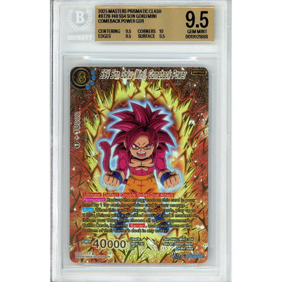Dragon Ball Dragon Ball Graded: Ss4 Son Goku (Mini) Comeback Power Masters Prismatic Clash (2025) Beckett 9.5