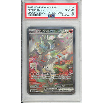Pokémon Pokemon Graded: Reshiram EX 166/086 White Flare (2025) SIR PSA 10