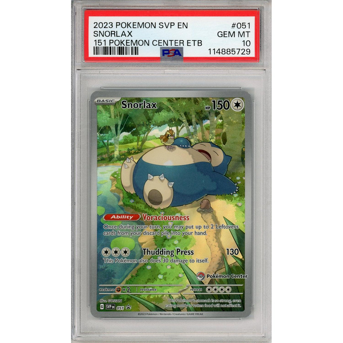 Pokémon Pokemon Graded: Snorlax PSA 10