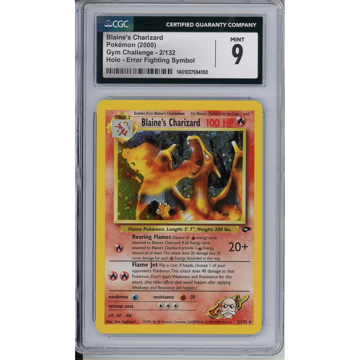 Pokémon Pokemon Graded: Blaine'S Charizard CGC 9