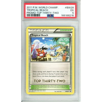 Pokémon Pokemon Graded: Tropical Beach #Bw28 Promo Top 32 (2011) PSA 5