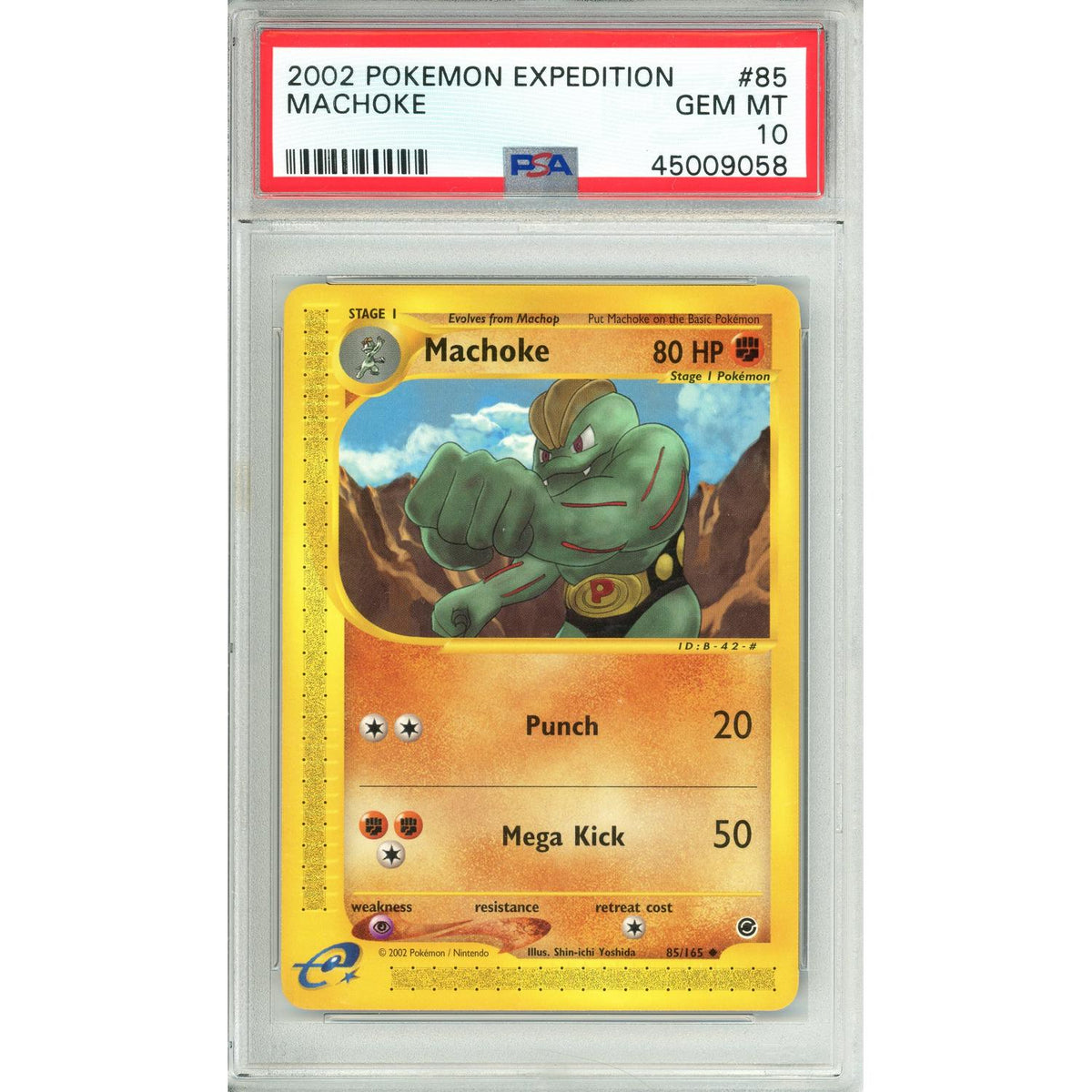 Pokémon Pokemon Graded: Machoke 85/165 Expedition (2002) PSA 10