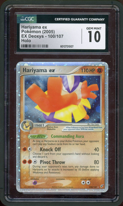 Pokémon CGC 10 Hariyama EX Holo