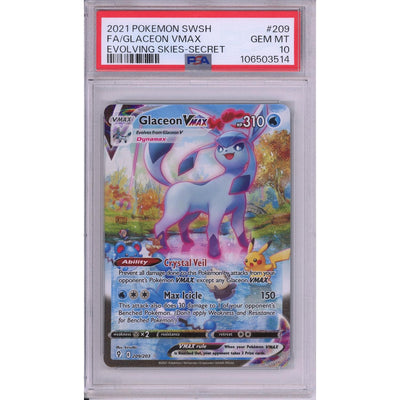 Pokémon Pokemon Graded: Glaceon VMAX PSA 10