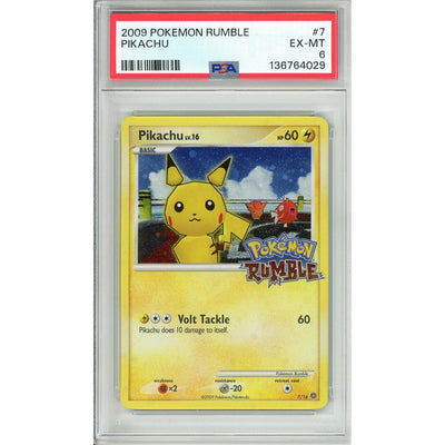 Pokémon Pokemon Graded: Pikachu 7/16 Pokemon Rumble (2009) Holo PSA 6
