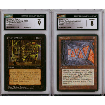 Magic The Gathering MTG Graded: Mana Crypt CGC 8, Sewers Of Estark CGC 9, Giant Badger CGC 7.5, Arena CGC 8 Harperprism Set Of 4