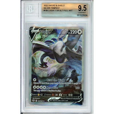 Pokémon Pokemon Graded: Lugia V 186/195 Silver Tempest (2022) Holo Beckett 9.5