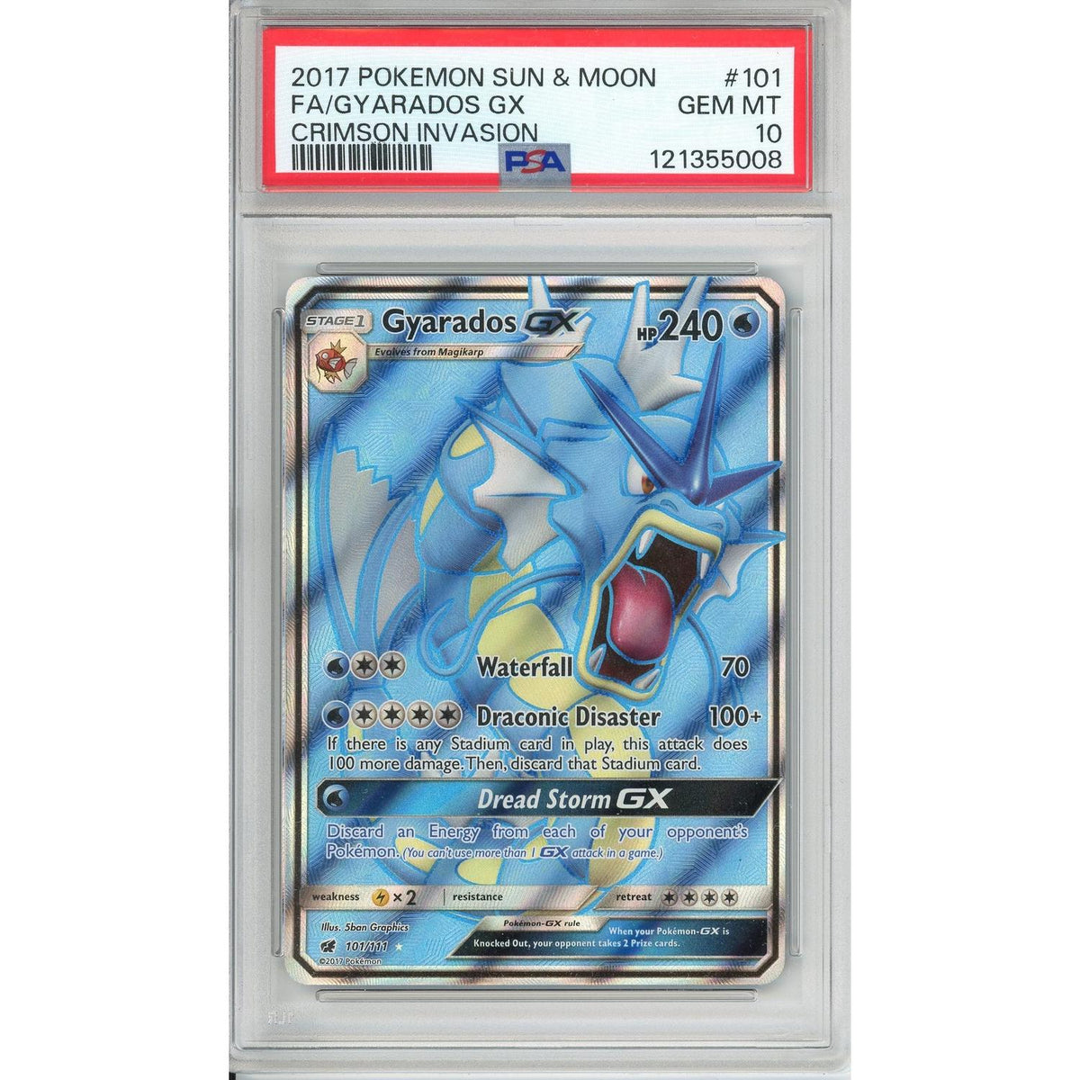 Pokémon Pokemon Graded: Gyarados GX PSA 10