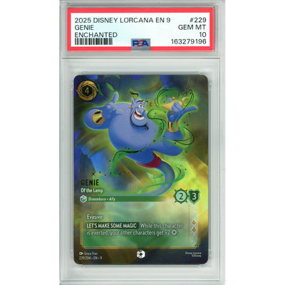 Disney Lorcana Lorcana Graded: Genie Of The Lamp 229/204 Enchanted (2025) PSA 10